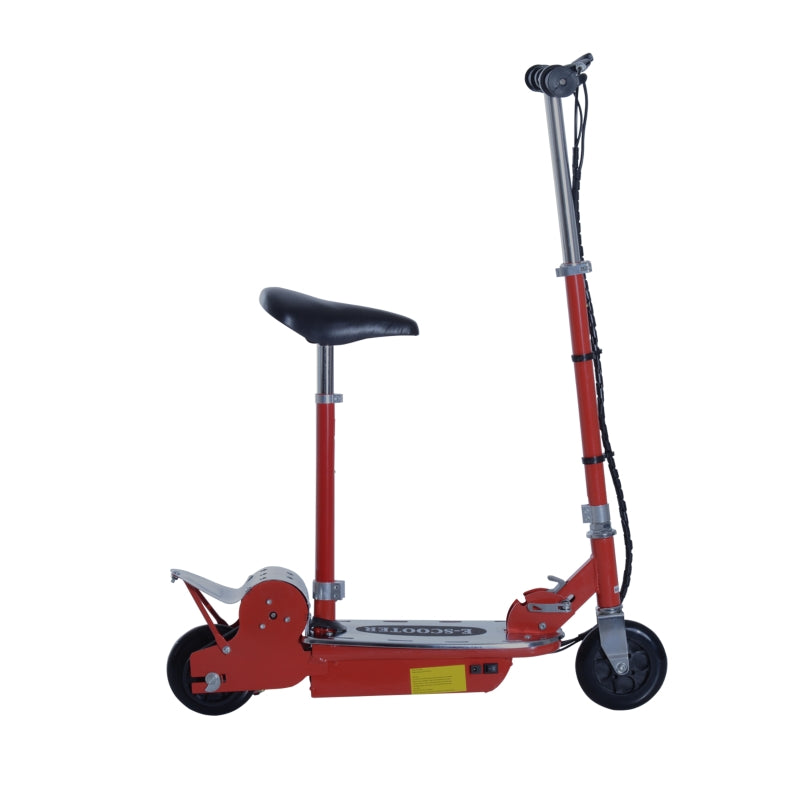 Red Foldable Electric Scooter for Teens 12V 120W