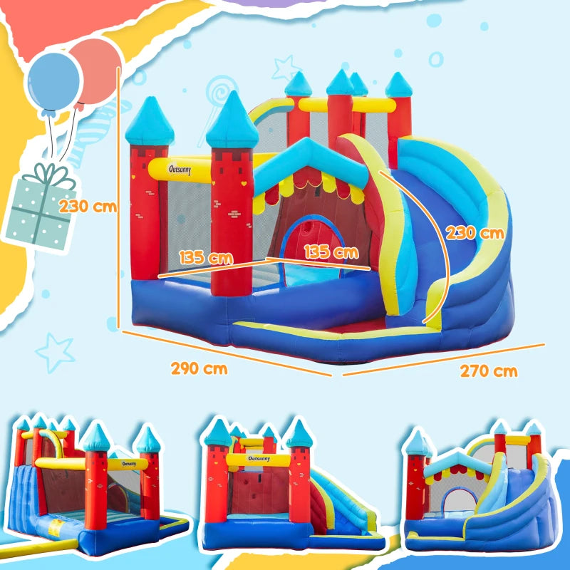 Kids 5-in-1 Inflatable Play Center - Blue