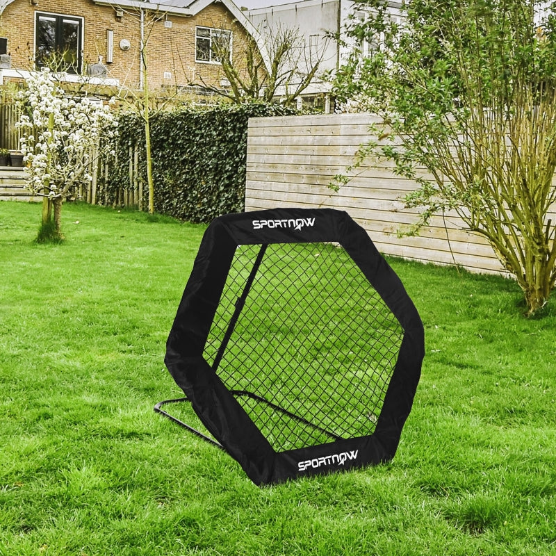 Adjustable Angle Foldable Football Rebounder Net - Blue