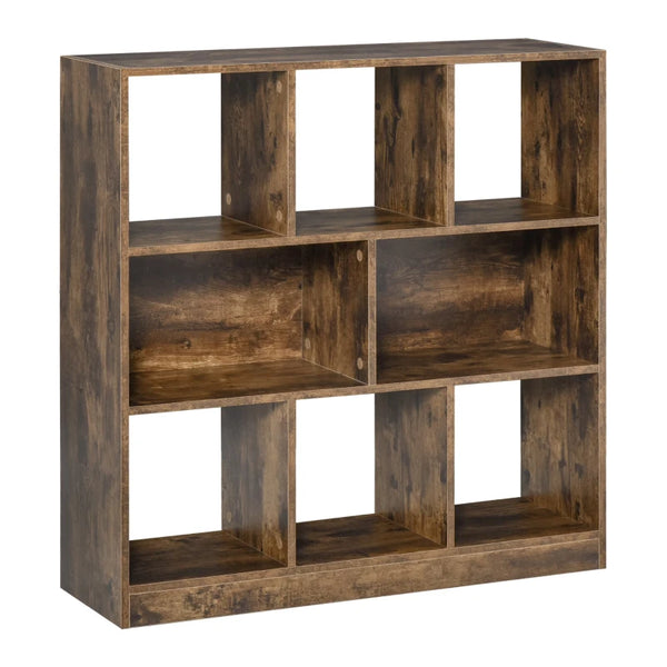 8-Cube Wood-Effect Storage Organizer - Natural Wood