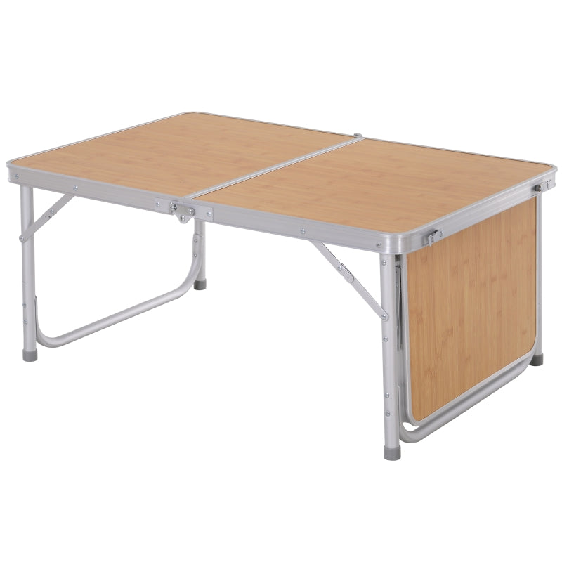 3ft Portable Aluminium Folding Picnic Table - Blue