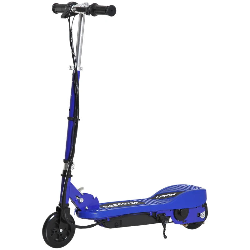 Blue/Black Folding Electric Kids Scooter for Ages 7-14