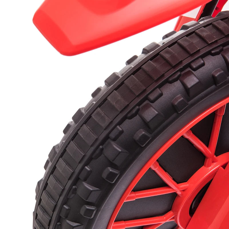 Red Kids Electric Motorcycle with Training Wheels - Ages 3-6