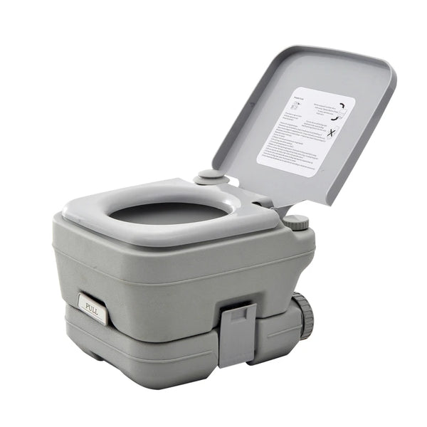 Portable 10L Grey Travel Toilet