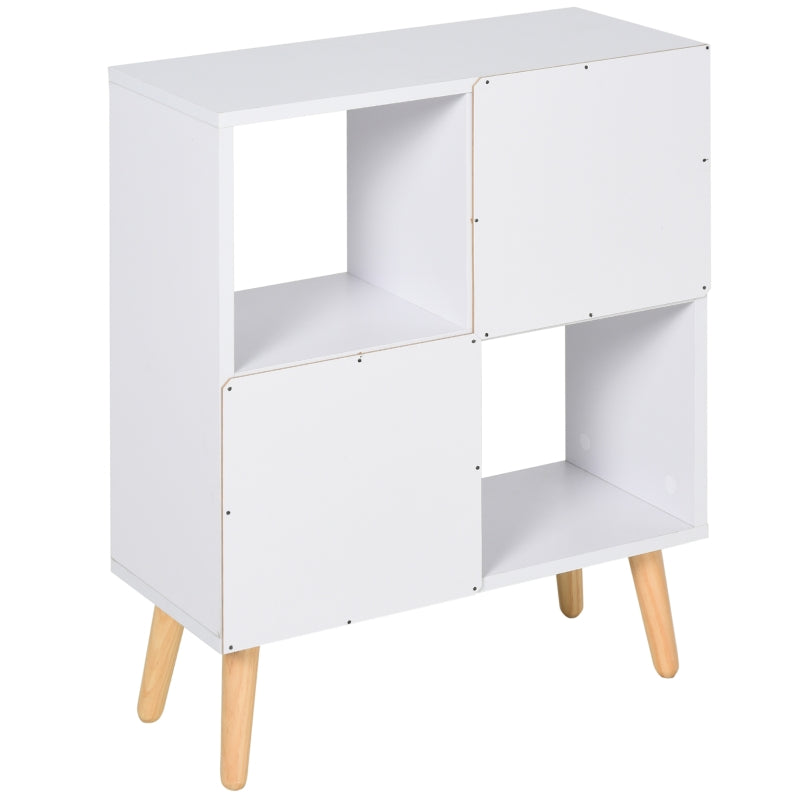 White 4-Cube Elevated Storage Organizer