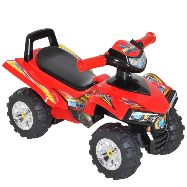 Red Kids Off-Road Quad Bike Toy with Horn and Music