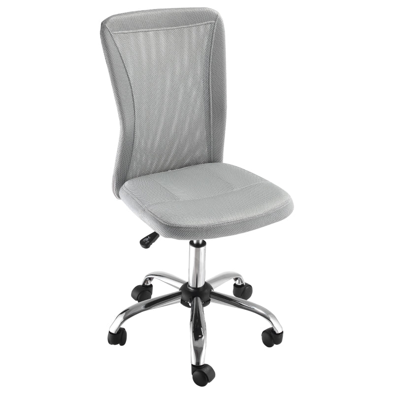 Grey Mesh Back Office Swivel Chair with Wheels