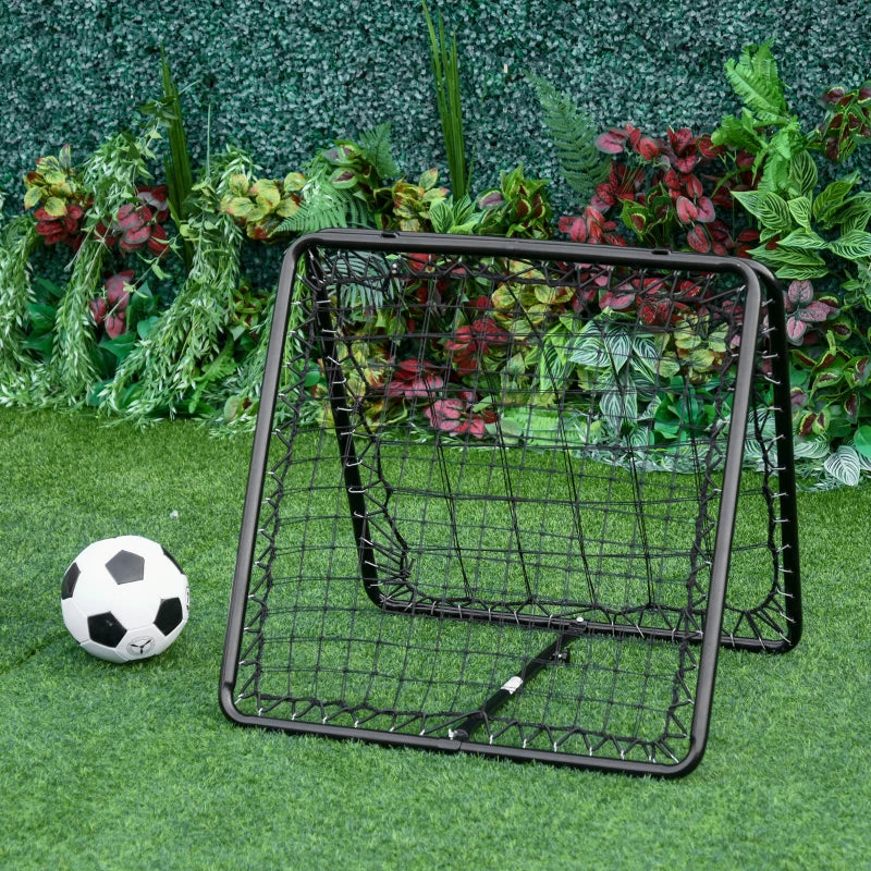 Adjustable Double Sided Rebounder Net - Multi-Sport Training Aid - 75x75 cm