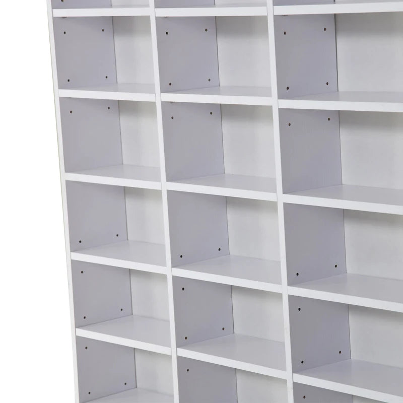 White Adjustable Storage Unit with 33 Compartments