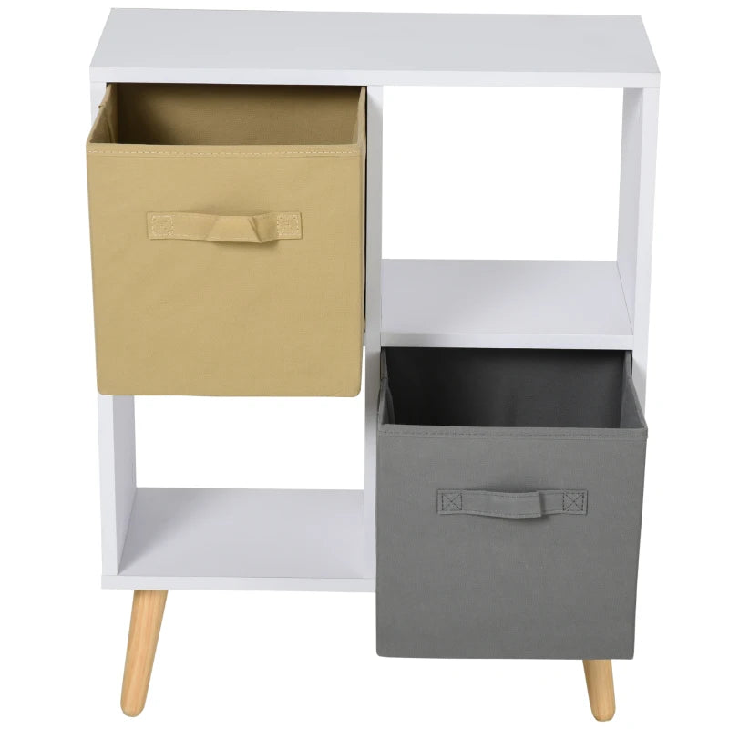 White 4-Cube Elevated Storage Organizer