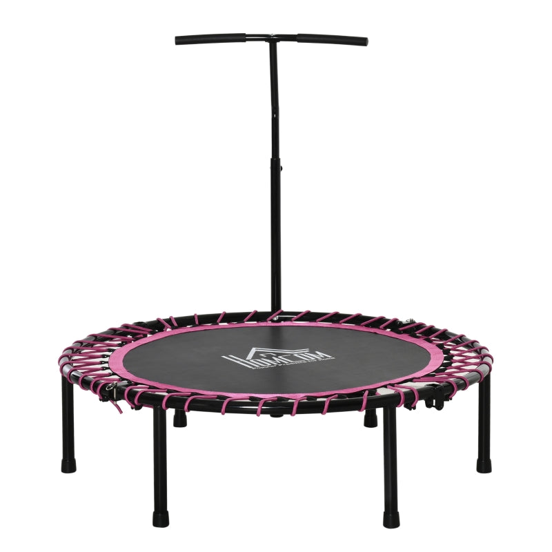 45" Pink Round Mini Trampoline with Adjustable Handle