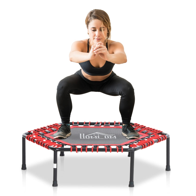 Red Mini Hexagon Trampoline with Anti-slip Pads