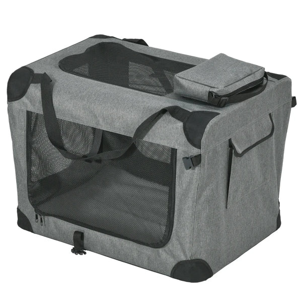 Grey 70cm Folding Pet Carrier Bag