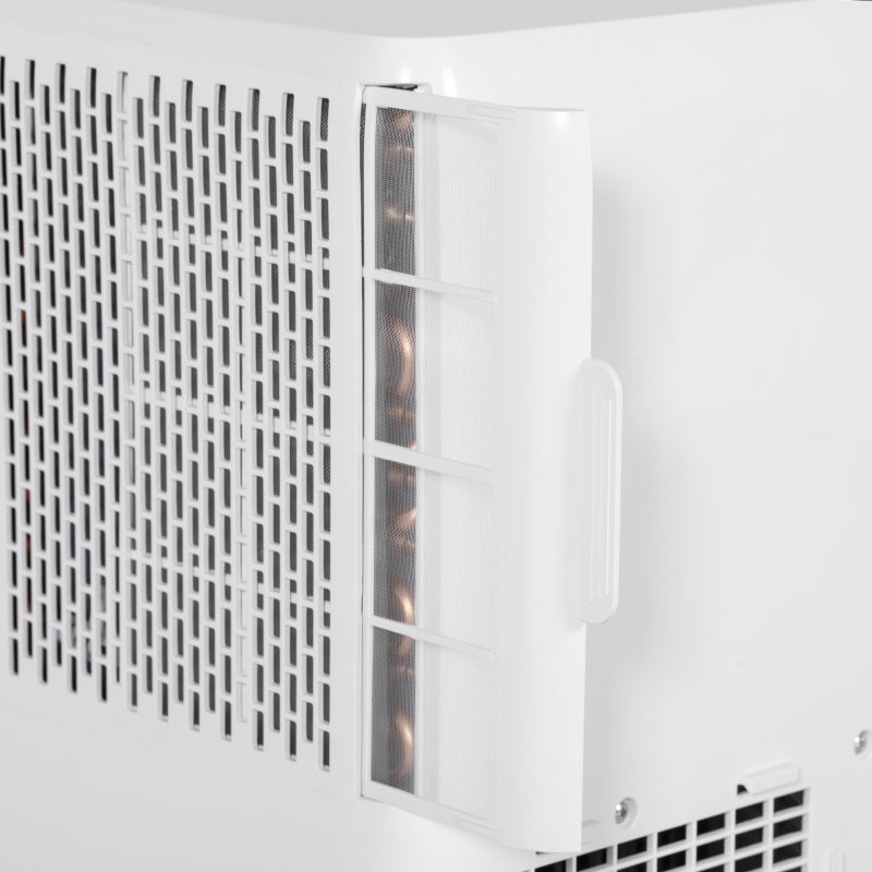 Portable 9,000 BTU Air Conditioner - White, Room up to 20m², Dehumidifier, Timer, Wheels