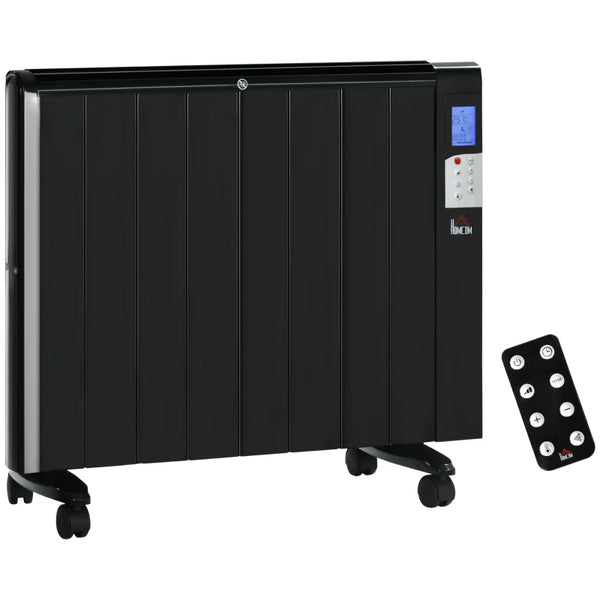Black Convector Heater with Timer & Remote Control