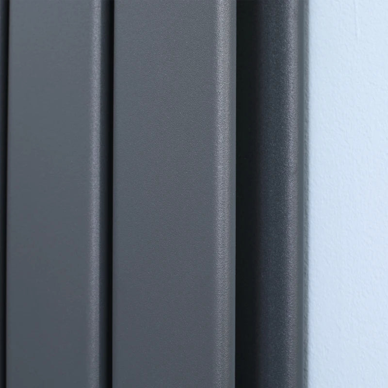 Grey Vertical Designer Radiator - 460 x 1600 mm Double Panel Water Heater