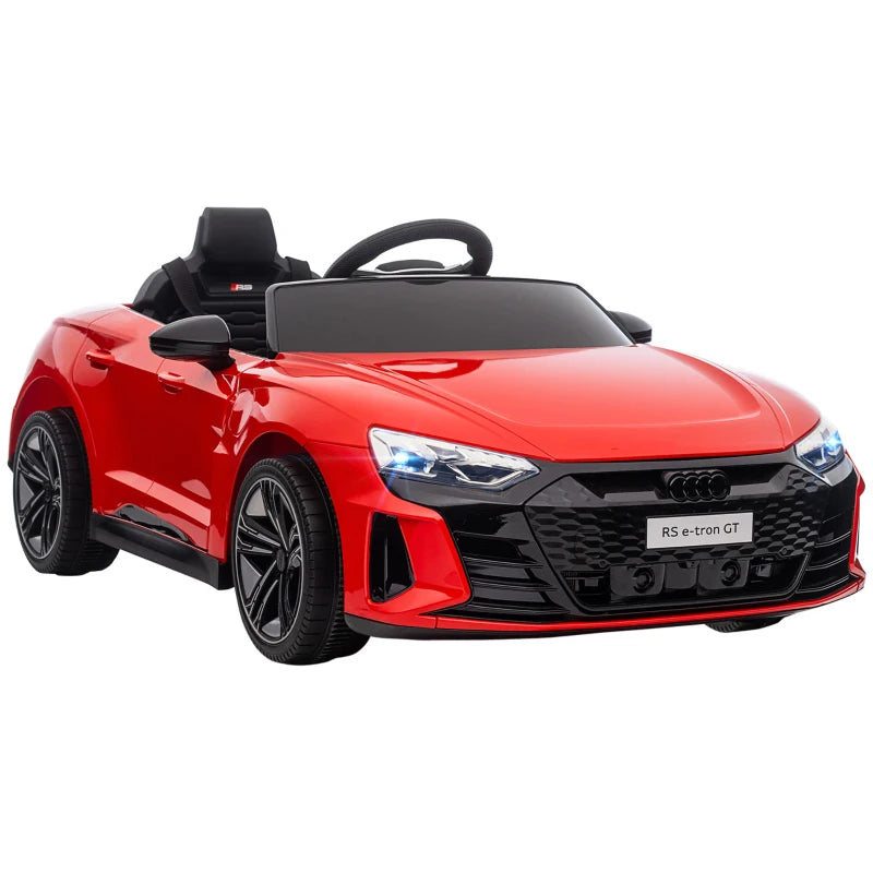 Red Audi Licensed 12V Kids Electric Ride-On Car with Remote Control