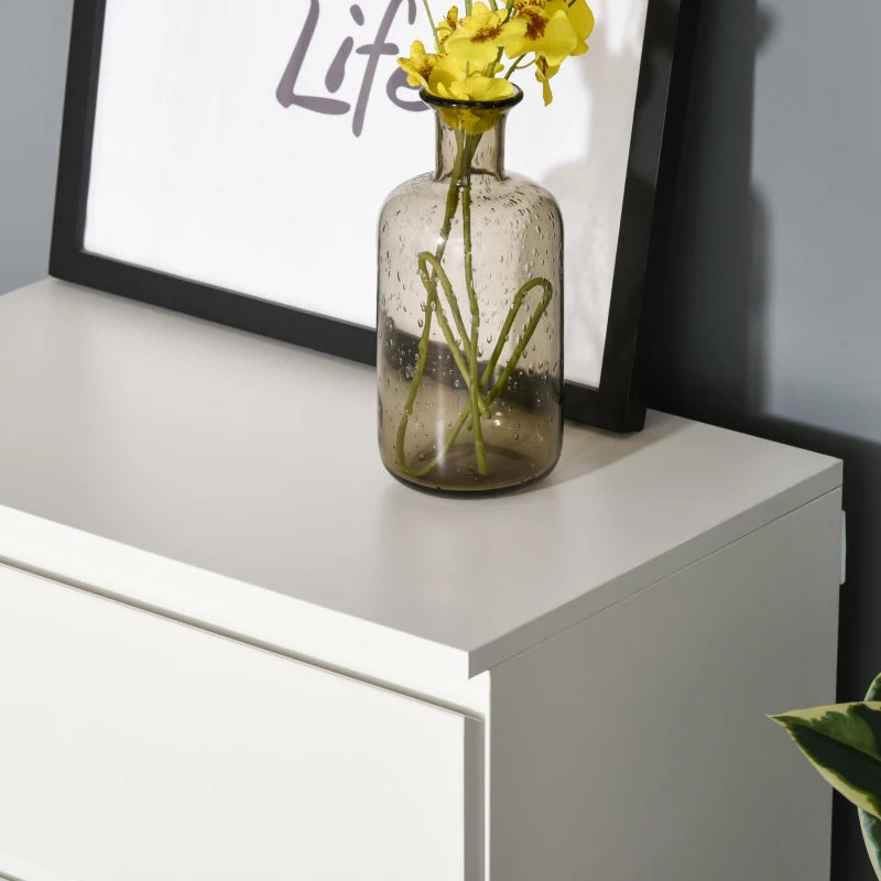 White 5-Drawer Storage Cabinet for Bedroom and Living Room