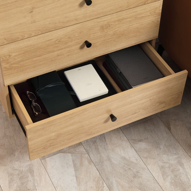 3-Drawer Storage Cabinet in Oak for Bedroom & Living Room