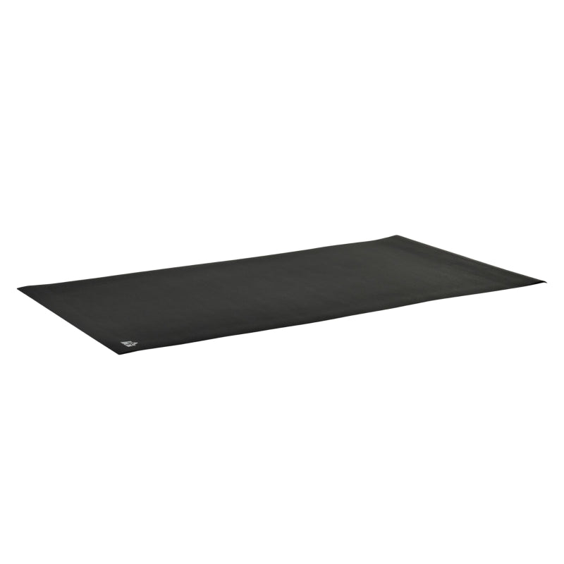 Non-Slip Black Exercise Equipment Mat 180 x 90cm