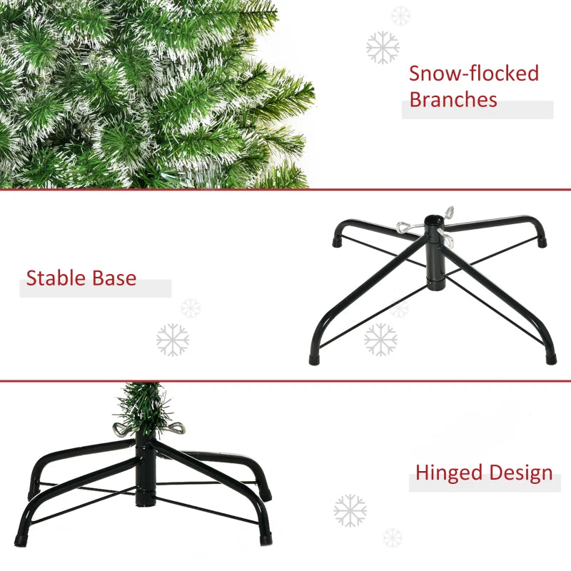 5FT Green Artificial Christmas Tree with Metal Stand