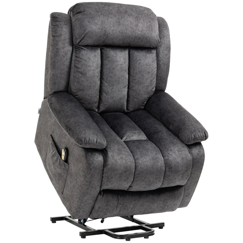 Grey Electric Power Lift Recliner Chair for Elderly with Remote Control