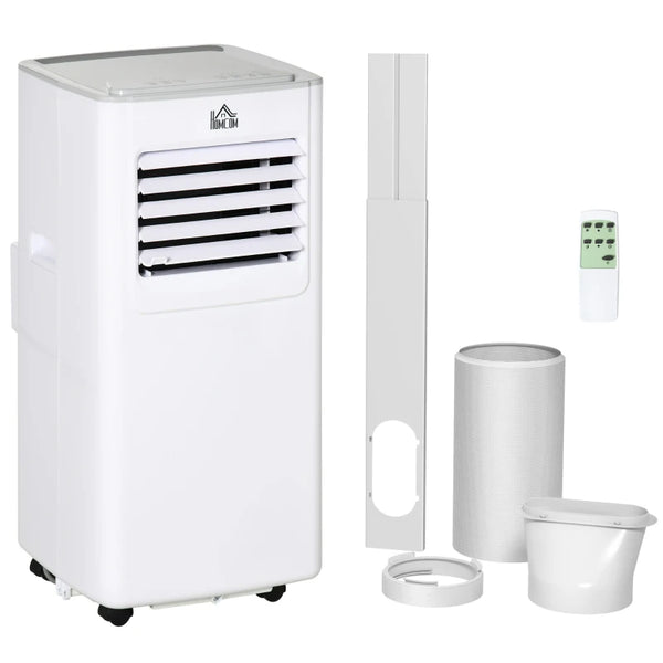 Portable 7000 BTU Air Conditioner - White, 3-in-1 Unit with Dehumidifier, Cooling Fan, Remote Control