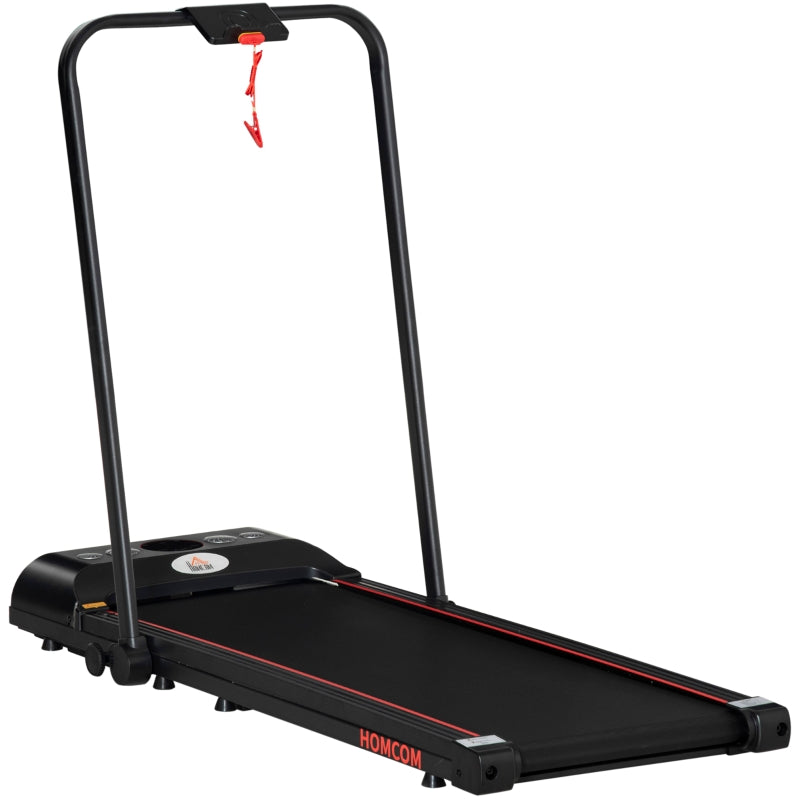 Compact Foldable Walking Treadmill with LED Display - Black