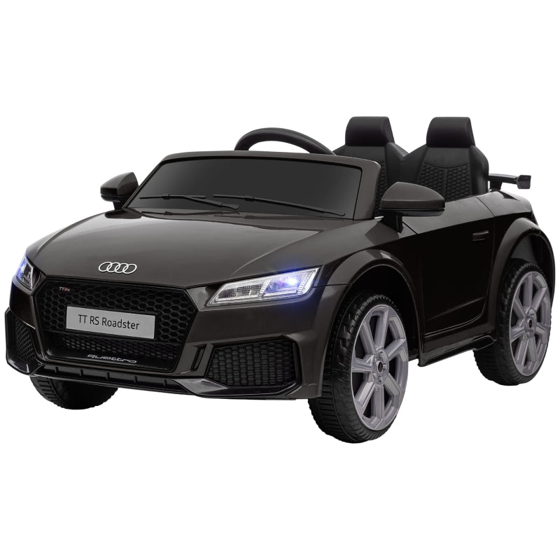 Black Audi TT Kids Ride-On Car with Remote Control and MP3 Player