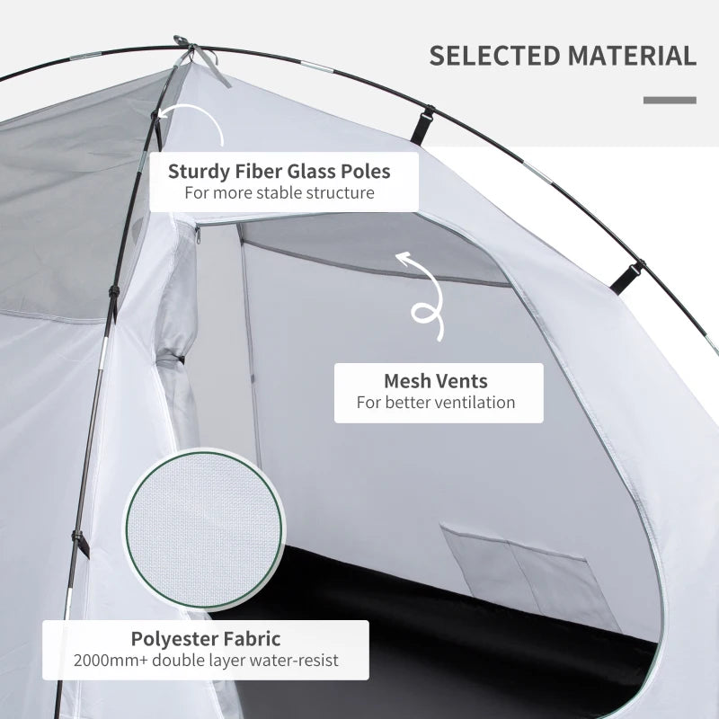 Blue/Grey 2-Person Dome Tent with Front Vestibule