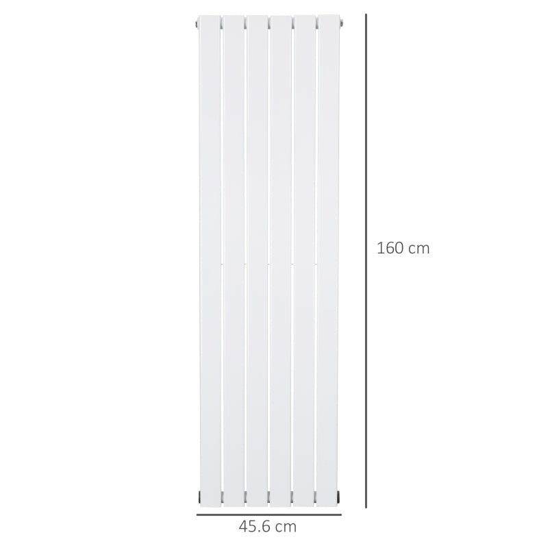 White Vertical Designer Radiator - 460 x 1600 mm Double Panel Heater