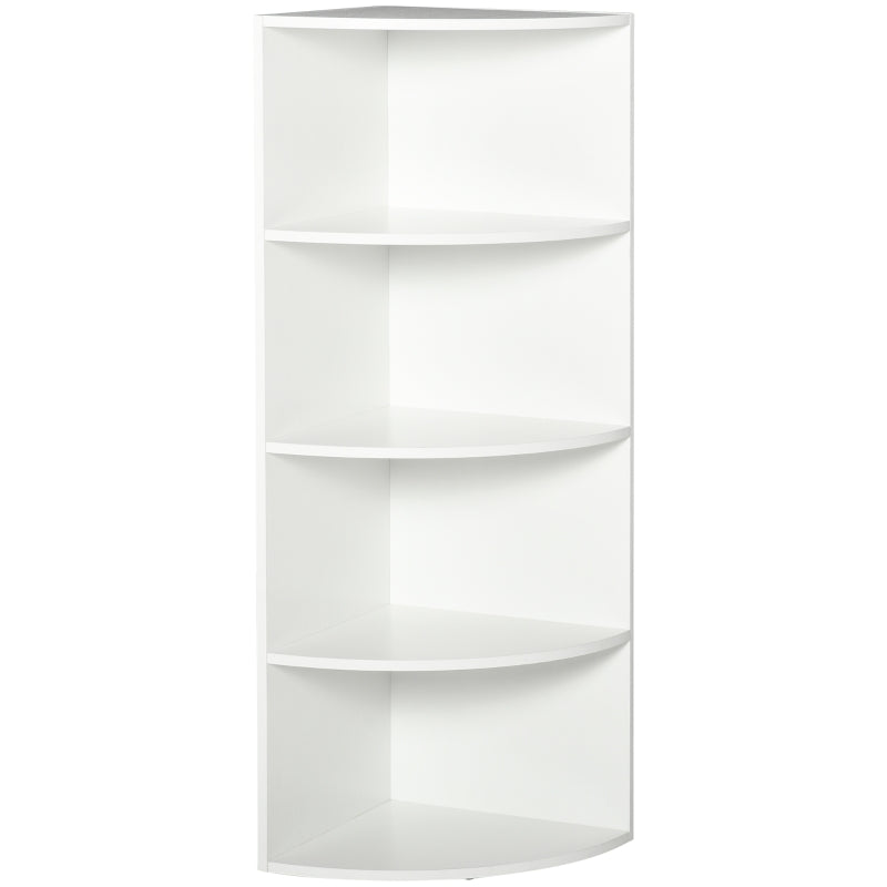 White Corner Bookshelf