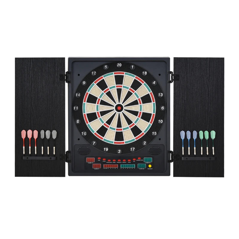 Electronic Dartboard Set with LED Display and 12 Soft Tip Darts - Multi-Game Options