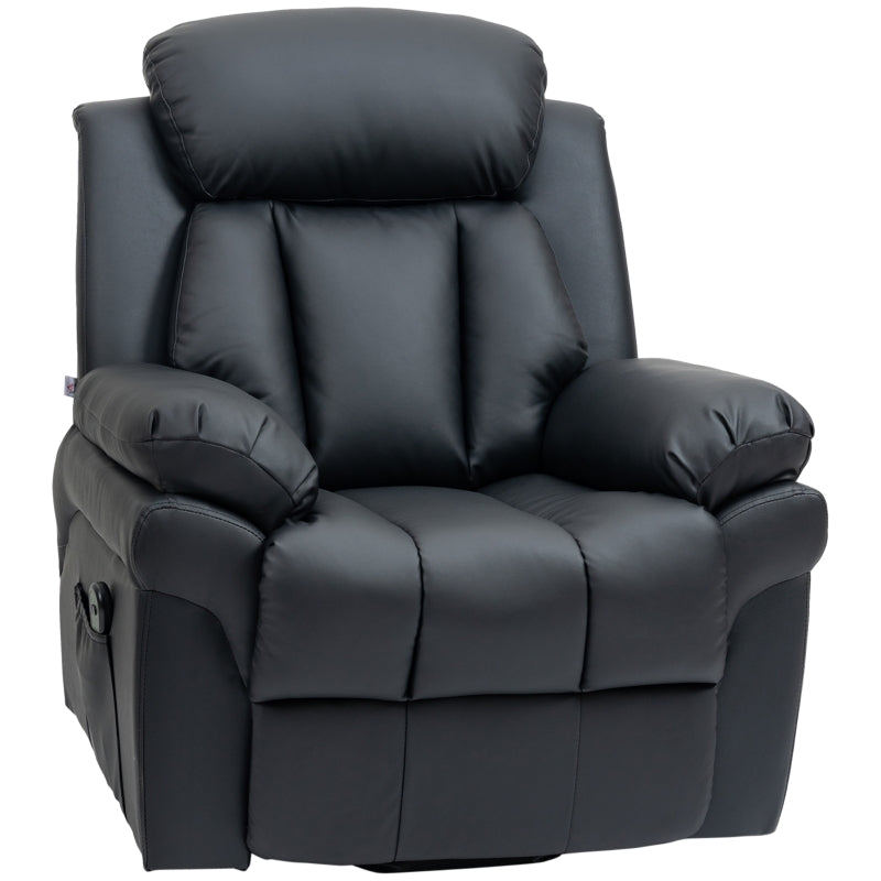 Black Electric Power Lift Recliner Sofa with Remote Control