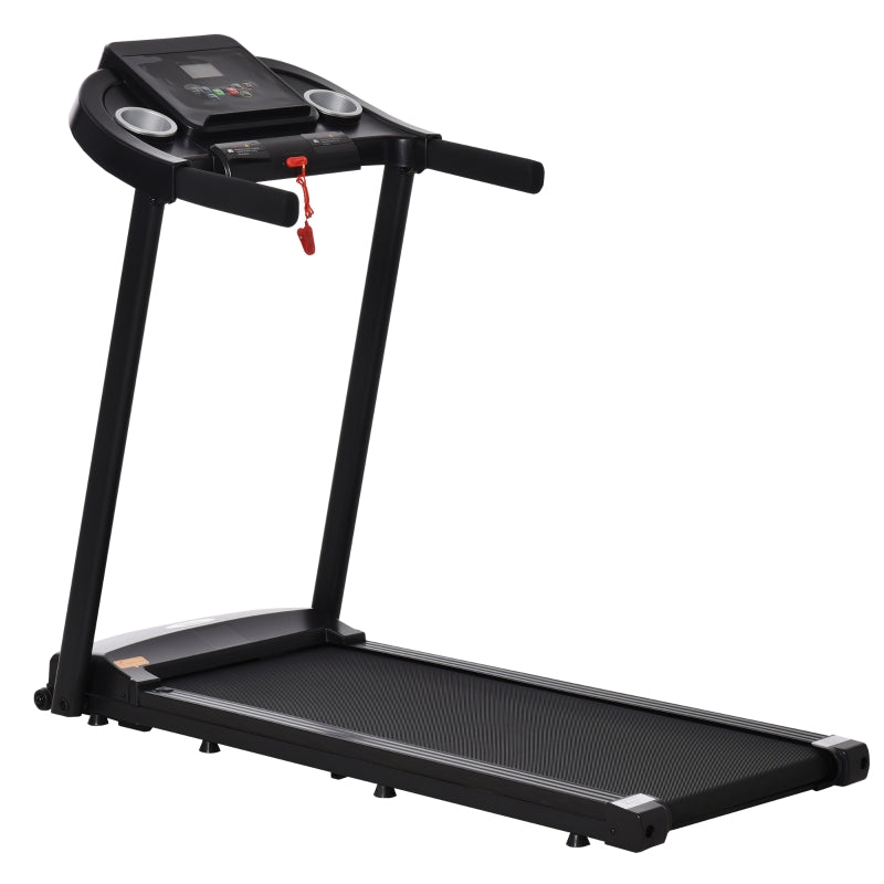 Black Electric Treadmill with LED Display