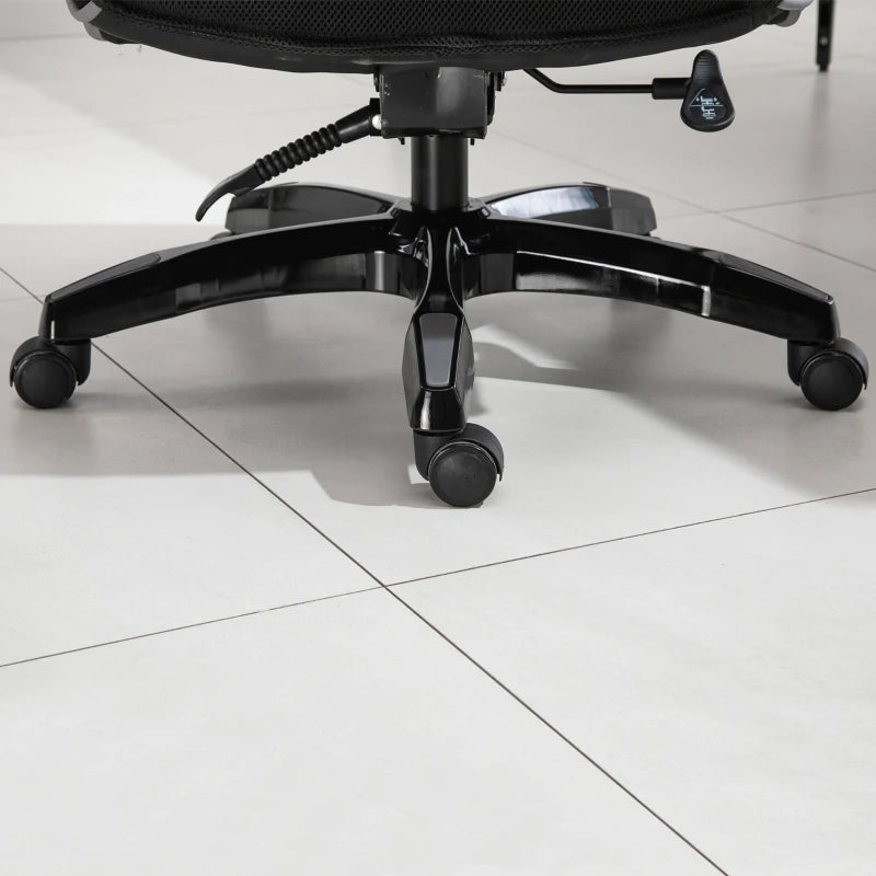 Black High Back Executive Office Chair with Armrests