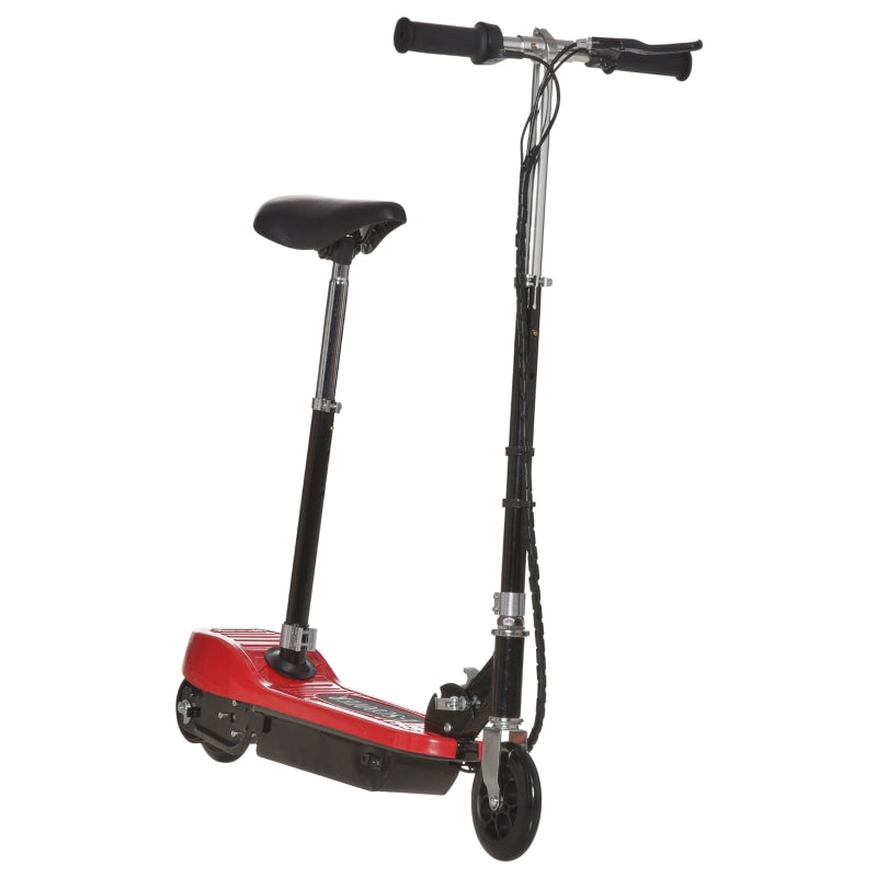 Red Electric Ride-On Scooter Toy with 120W Motor and 2 x 12V Battery