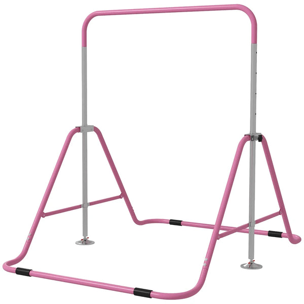 Adjustable Pink Kids Gymnastic Bar