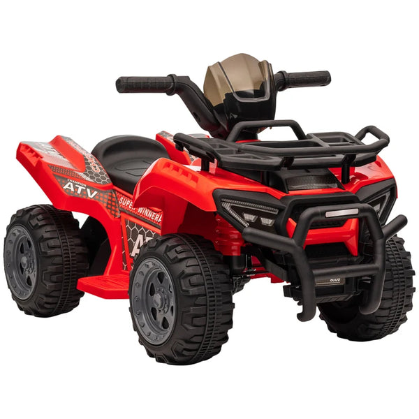Red Kids Electric Ride-On Quad Bike with Music | 18-36 Months