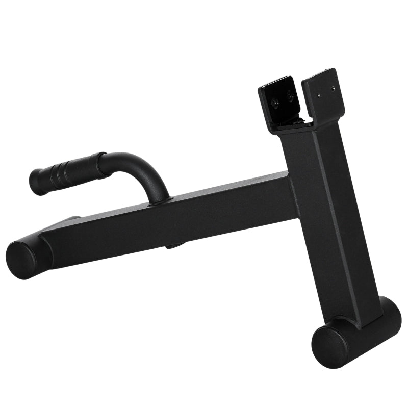 Black Deadlift Barbell Jack with Non-Slip Handle for Weight Training