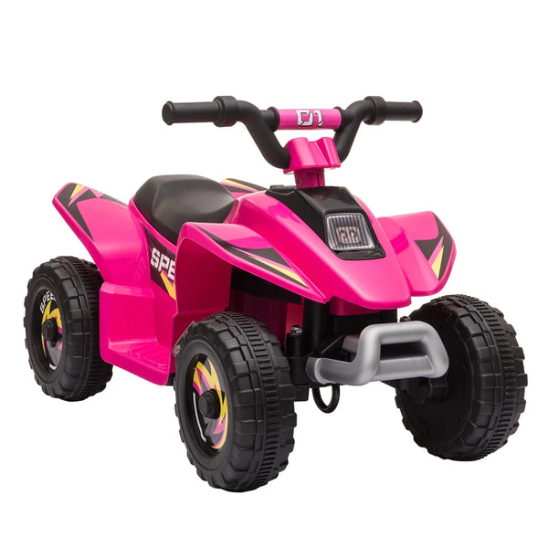 6V Pink Kids Electric Ride-On ATV Quad Bike for Toddlers 18-36 Months