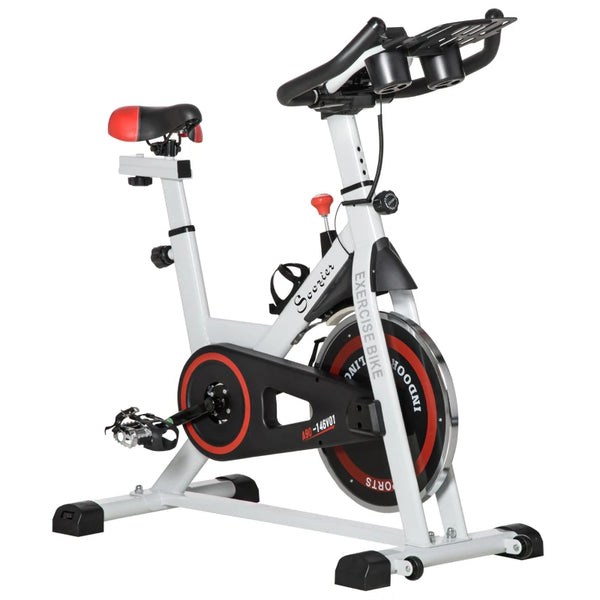 Black Upright Exercise Bike with 8kg Flywheel & LCD Display