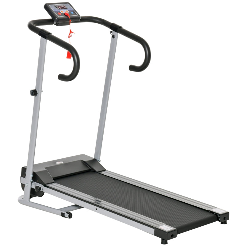 Portable Electric Treadmill, 500W, Black/Grey