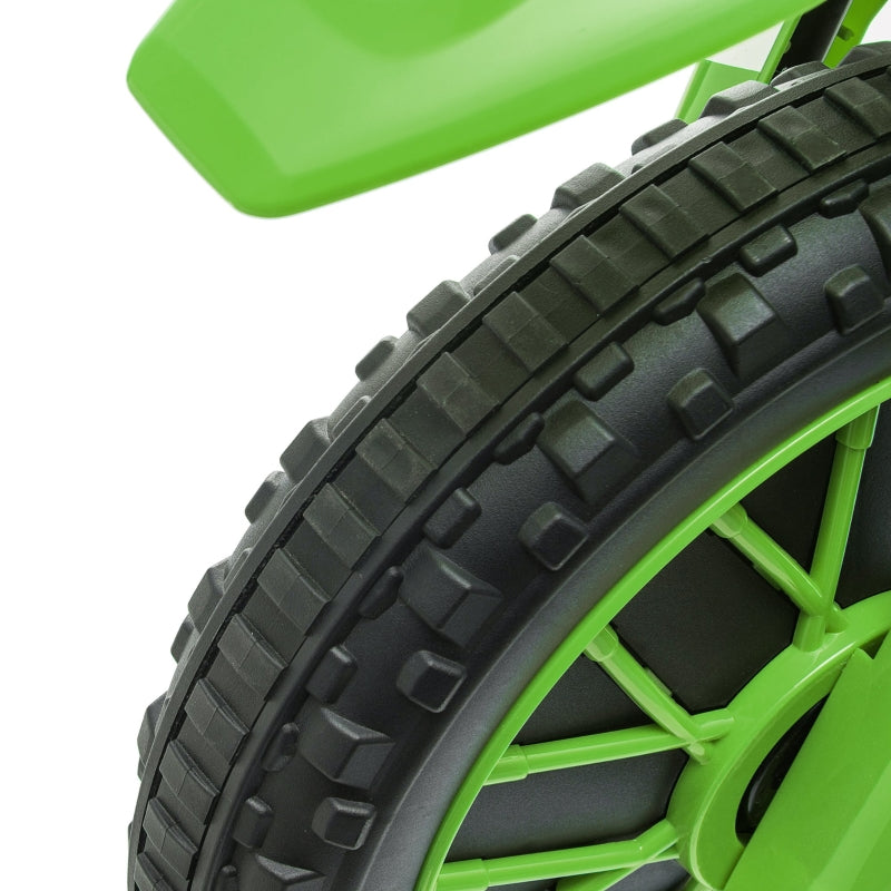 Green Kids Electric Motorcycle with Training Wheels, Ages 3-6