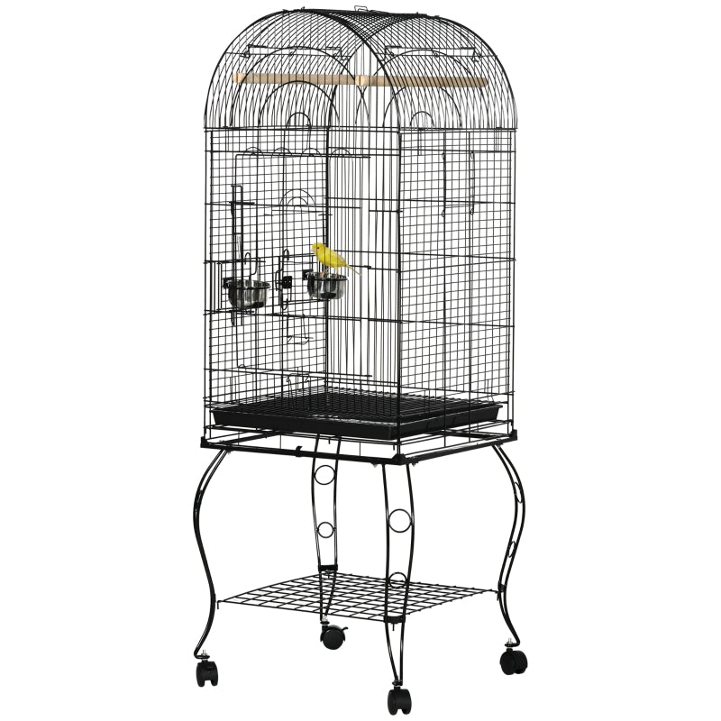 Pet Bird Cage with Wheels and Perch - 1.53m Height