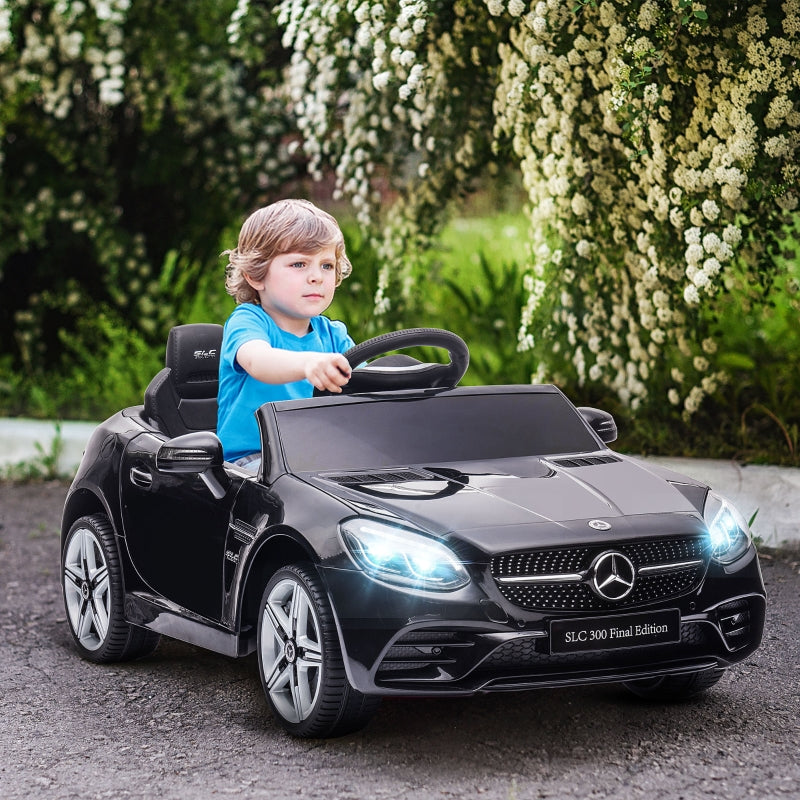 Black Licensed 12V Kids Electric Ride On Car with Remote Control