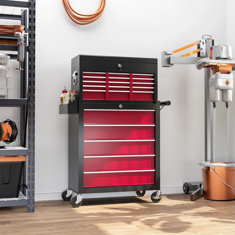 Red 19-Drawer Rolling Tool Chest