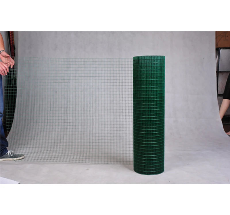 Dark Green PVC Coated Wire Mesh Fencing - 30m Length