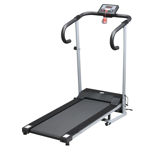 Portable Electric Treadmill, 500W, Black/Grey