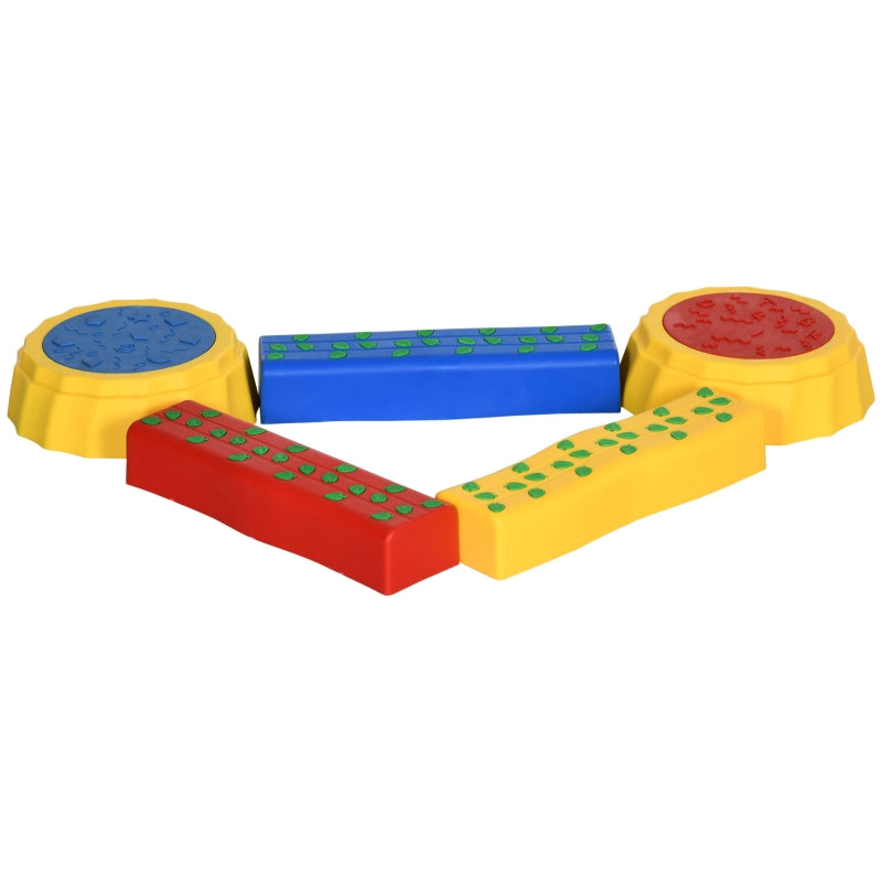 Kids Multicoloured Stepping Stones & Balance Bridge Set for Toddlers